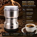 Moedor Triturador De Grãos E Café E Alimentos Elétrico Multifuncional Aço Inox Doméstico | 220V/110V
