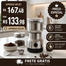 Moedor Triturador De Grãos E Café E Alimentos Elétrico Multifuncional Aço Inox Doméstico | 220V/110V