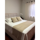 Manta Peseira de Tricô Trançado Premium para Cama e Sofá