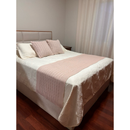 Manta Peseira de Tricô Trançado Premium para Cama e Sofá