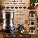 Moedor Triturador De Grãos E Café E Alimentos Elétrico Multifuncional Aço Inox Doméstico | 220V/110V