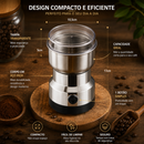 Moedor Triturador De Grãos E Café E Alimentos Elétrico Multifuncional Aço Inox Doméstico | 220V/110V